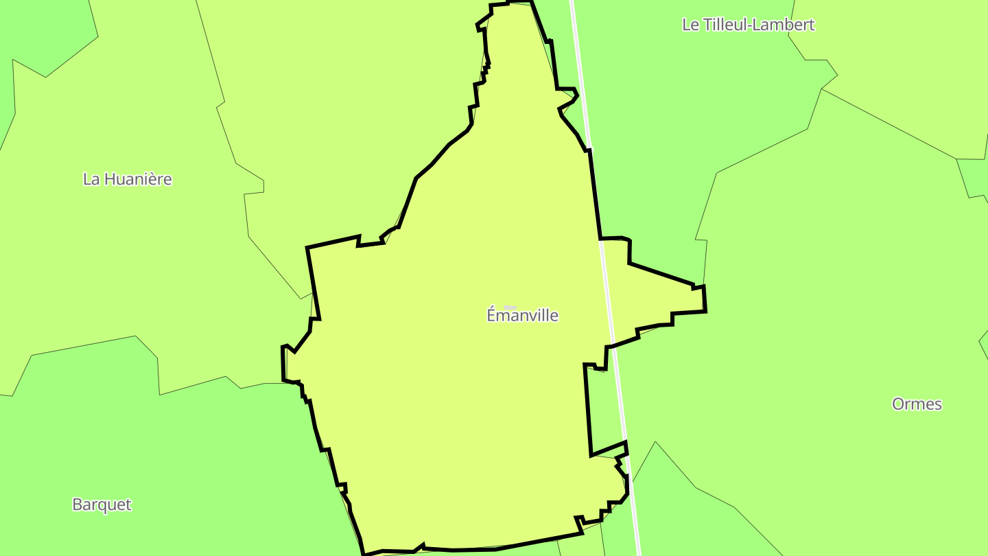 Carte des prix de l'immobilier Émanville