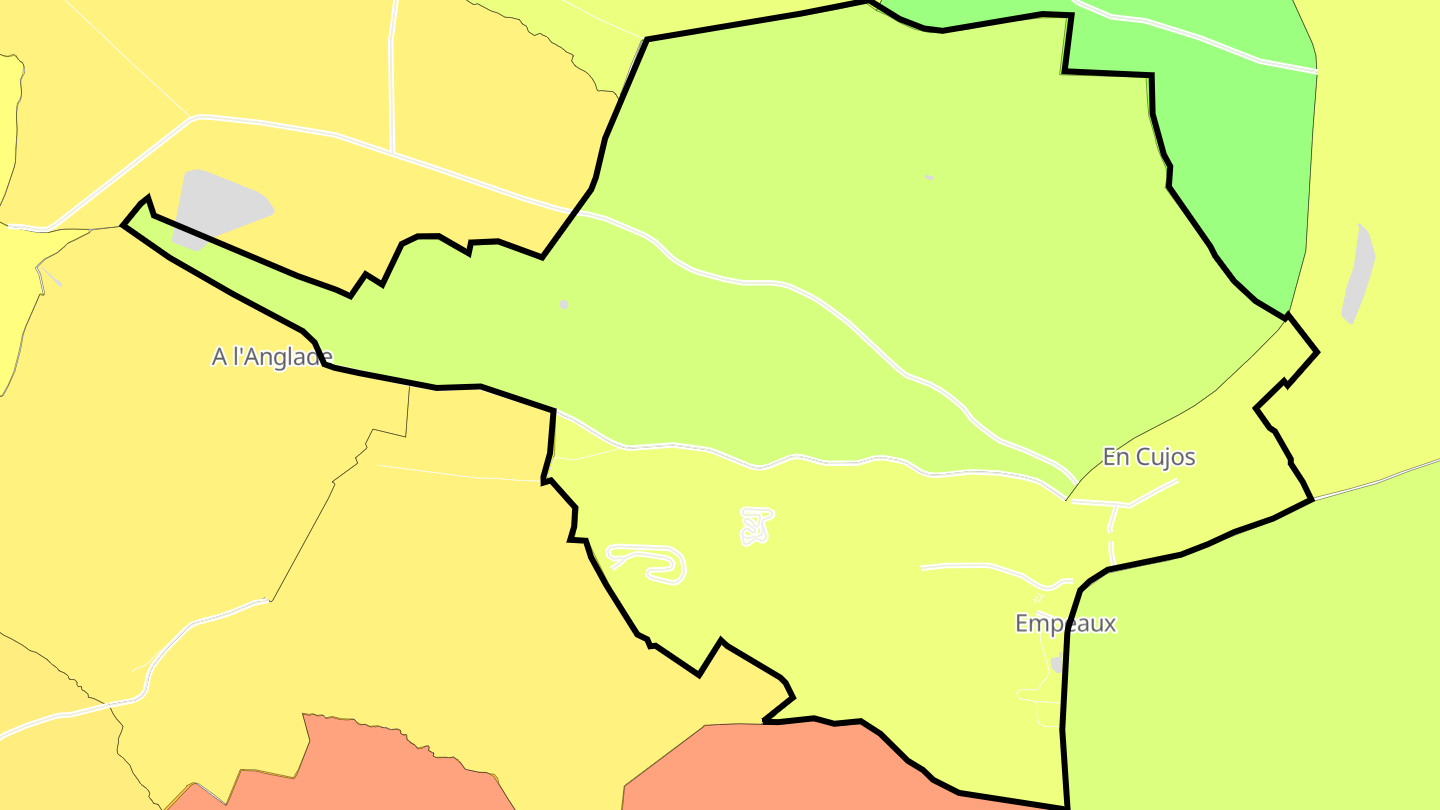 Carte des prix de l'immobilier Empeaux