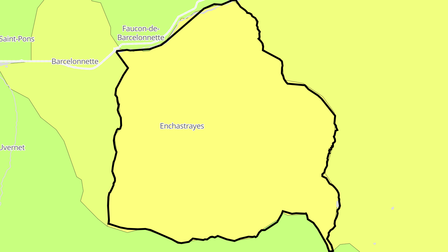 Carte des prix de l'immobilier Enchastrayes