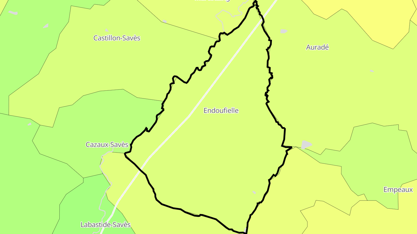 Carte des prix de l'immobilier Endoufielle