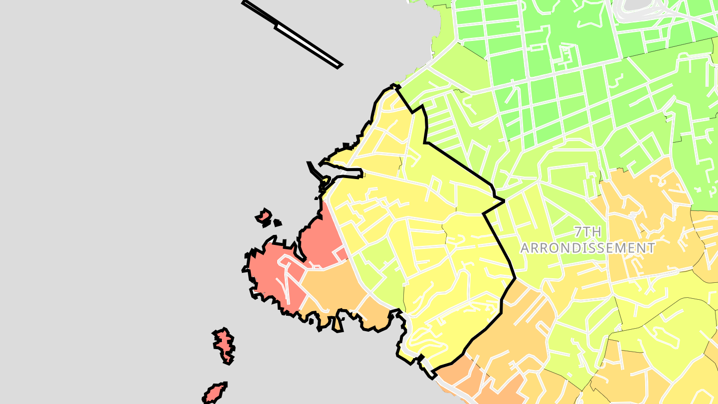 Carte des prix de l'immobilier Endoume
