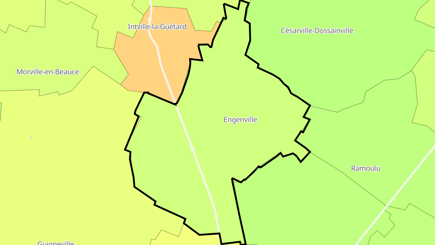 Carte des prix de l'immobilier Engenville