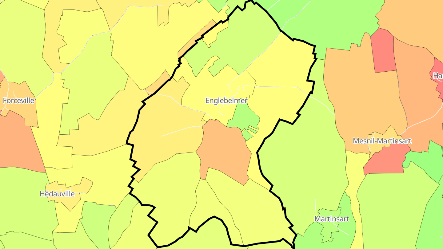 Carte des prix de l'immobilier Englebelmer