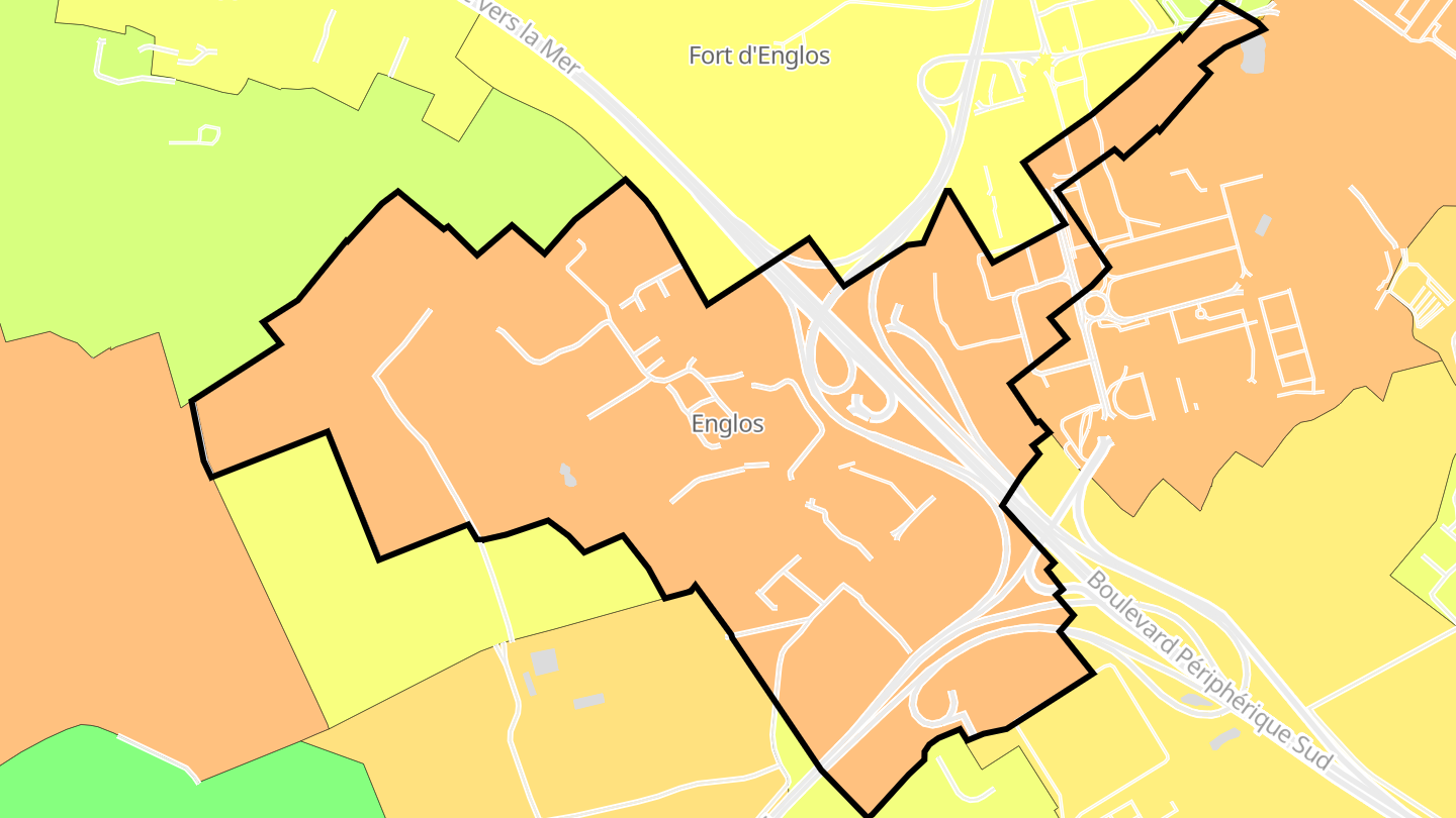 Carte des prix de l'immobilier Englos