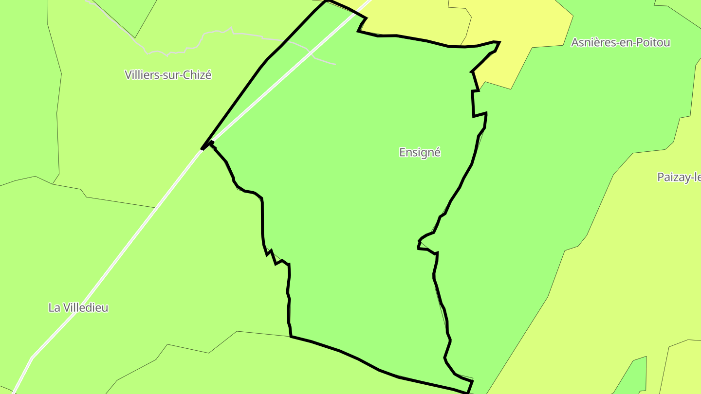 Carte des prix de l'immobilier Ensigné