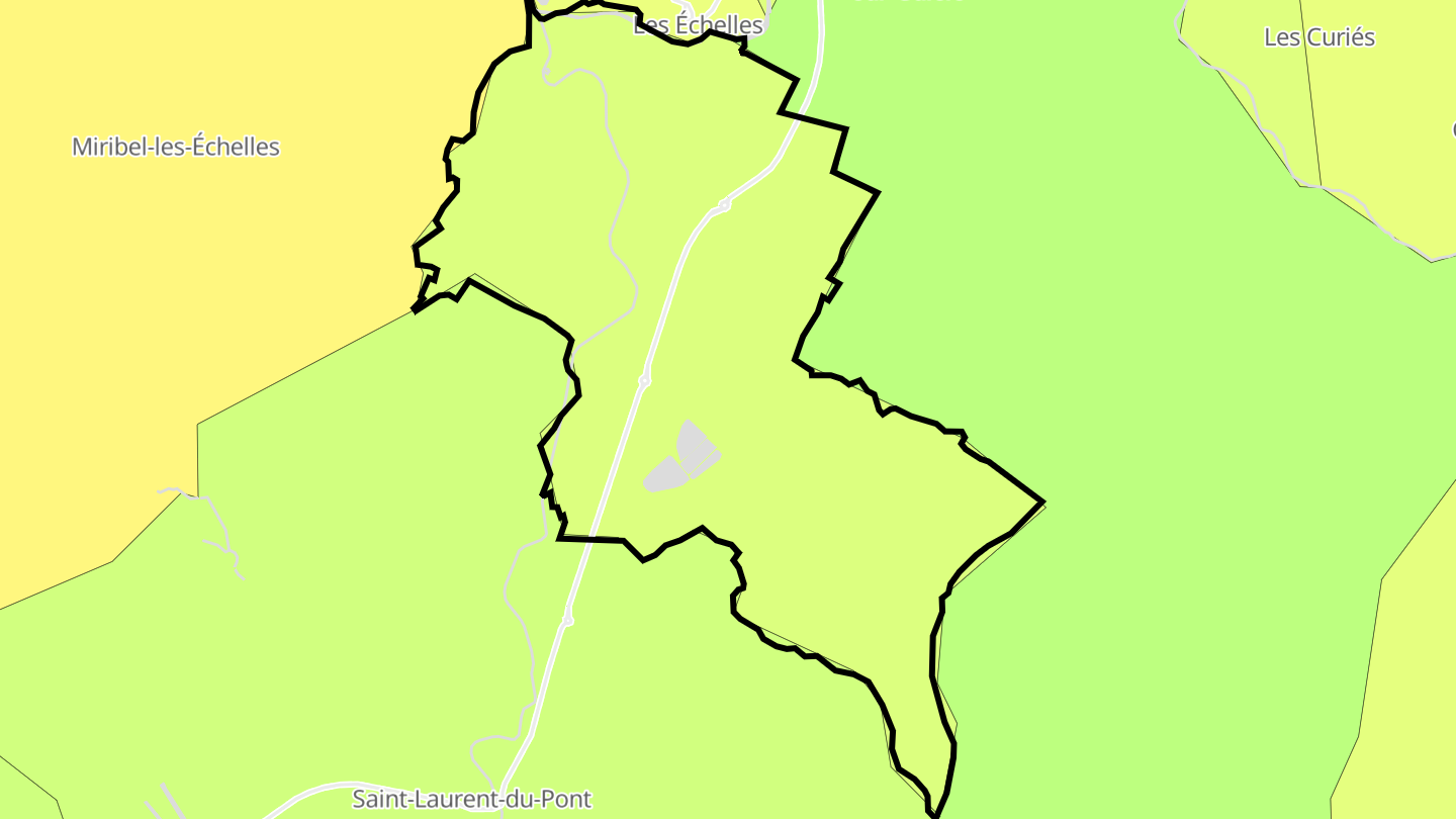 Carte des prix de l'immobilier Entre-deux-Guiers