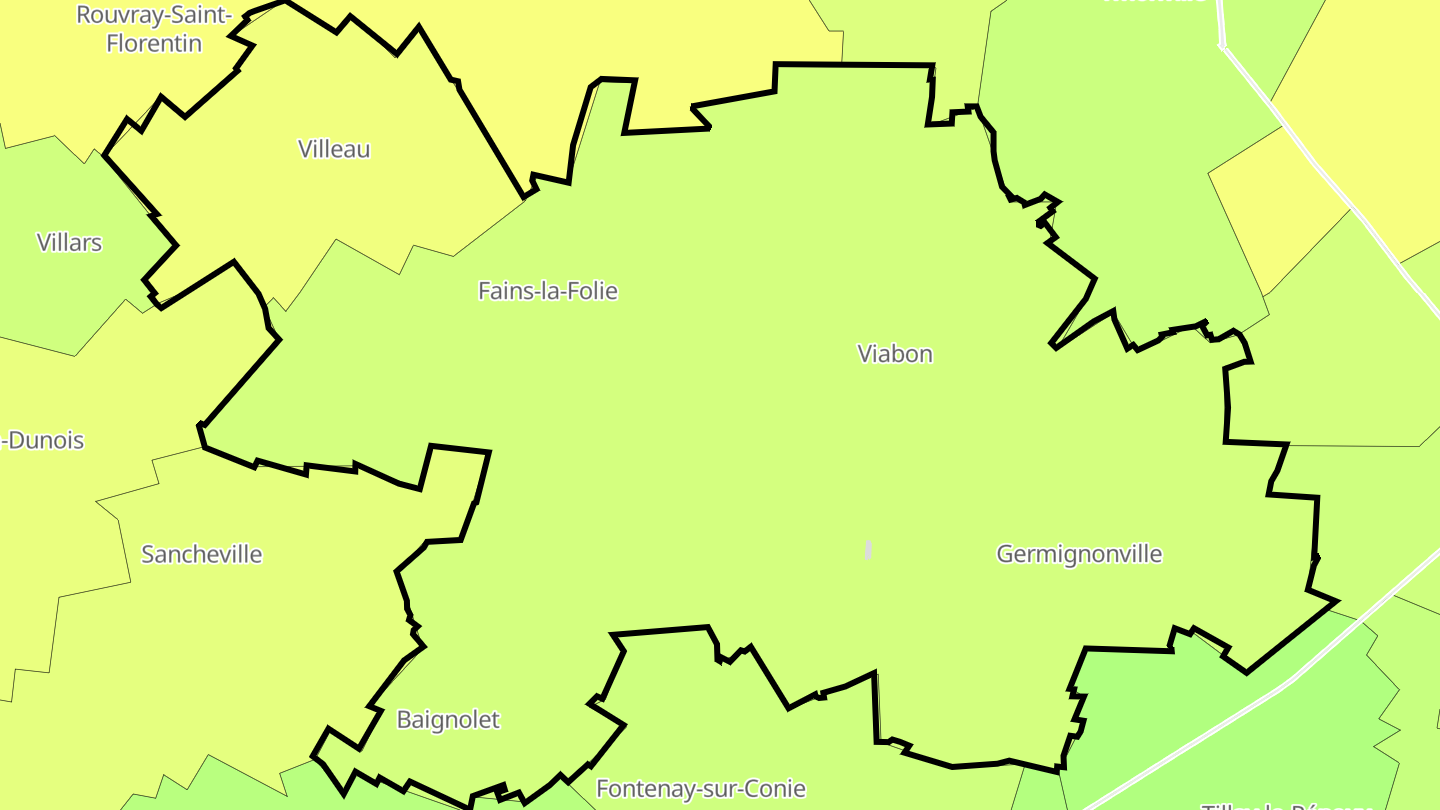 Carte des prix de l'immobilier Éole-en-Beauce