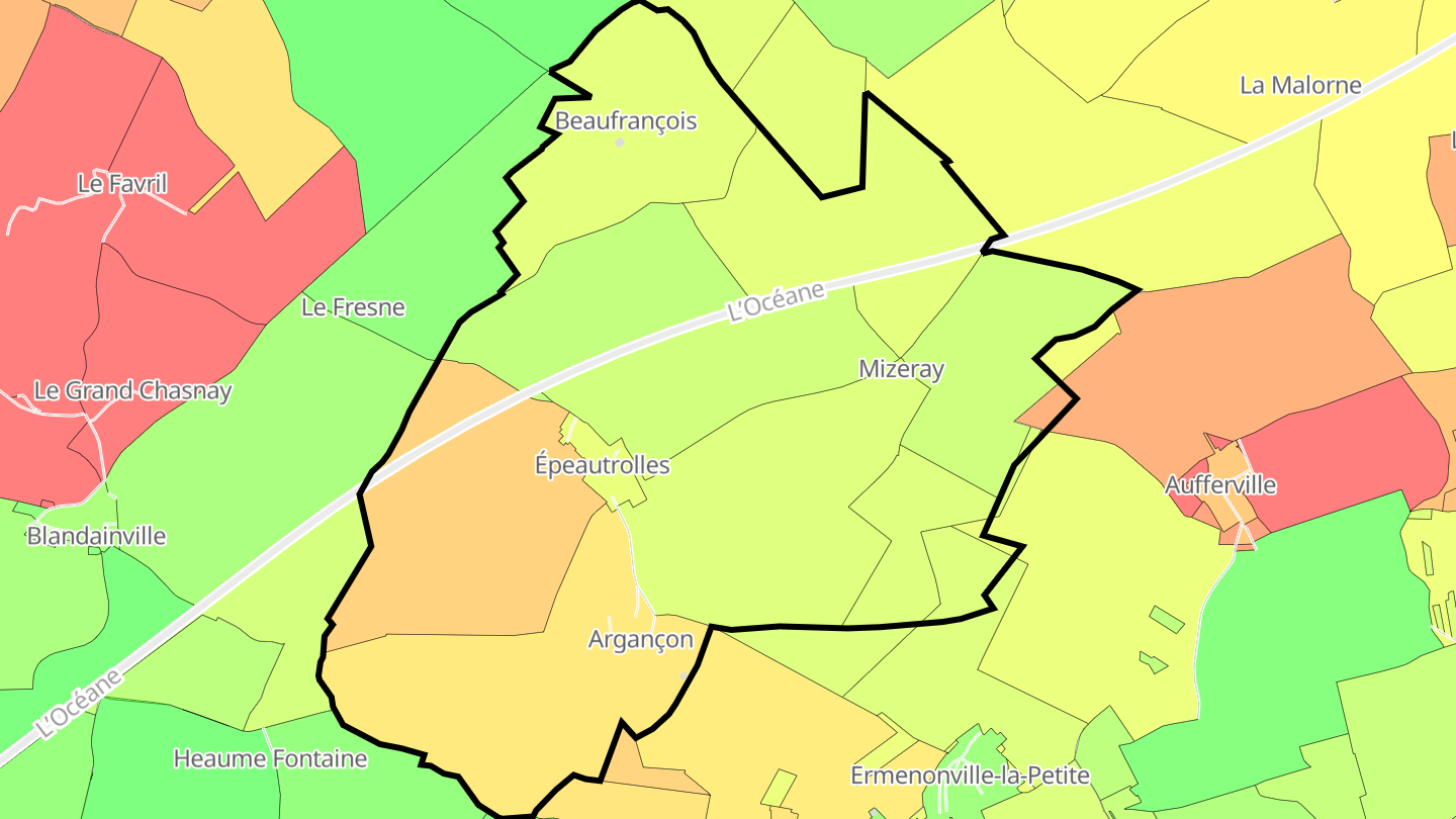Carte des prix de l'immobilier Épeautrolles