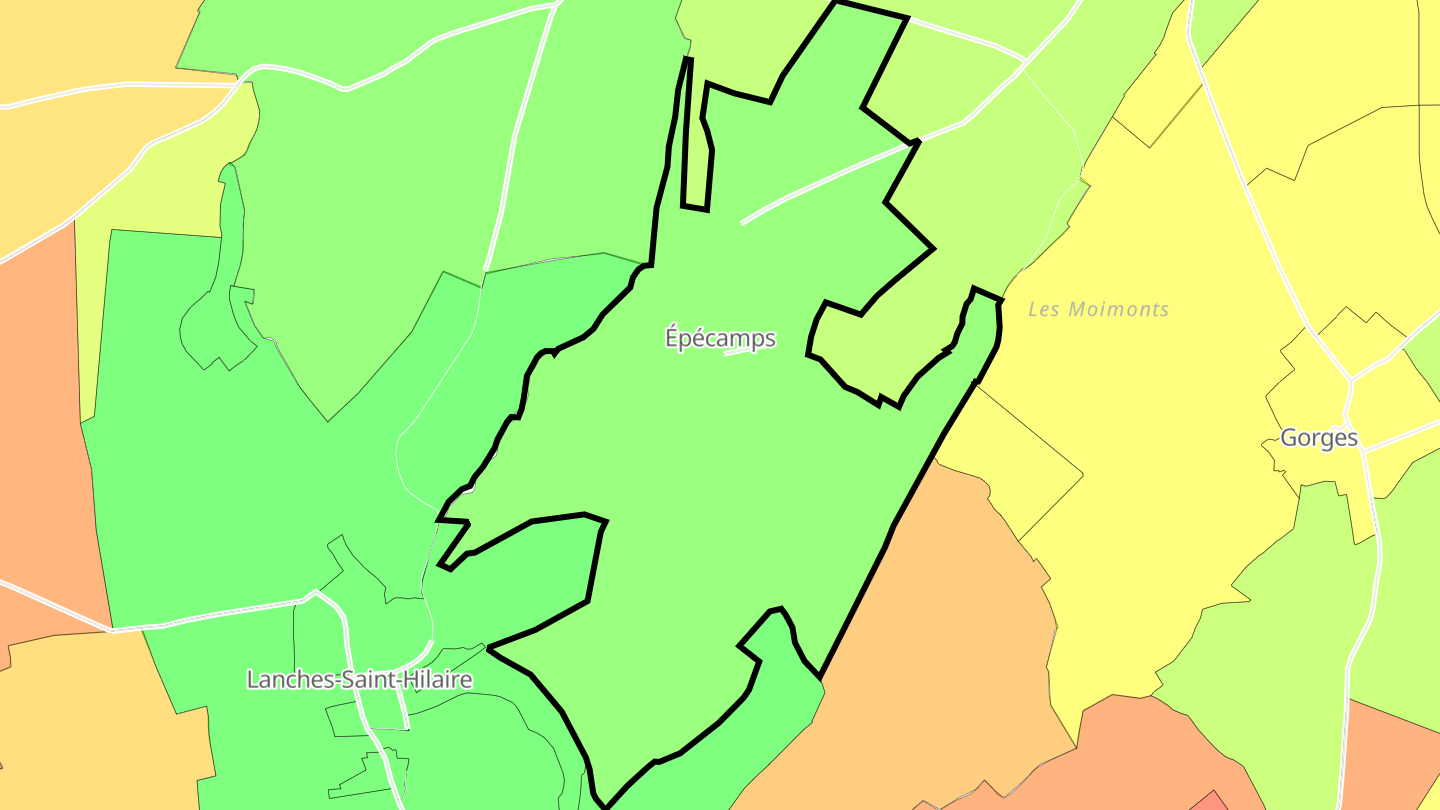 Carte des prix de l'immobilier Épécamps