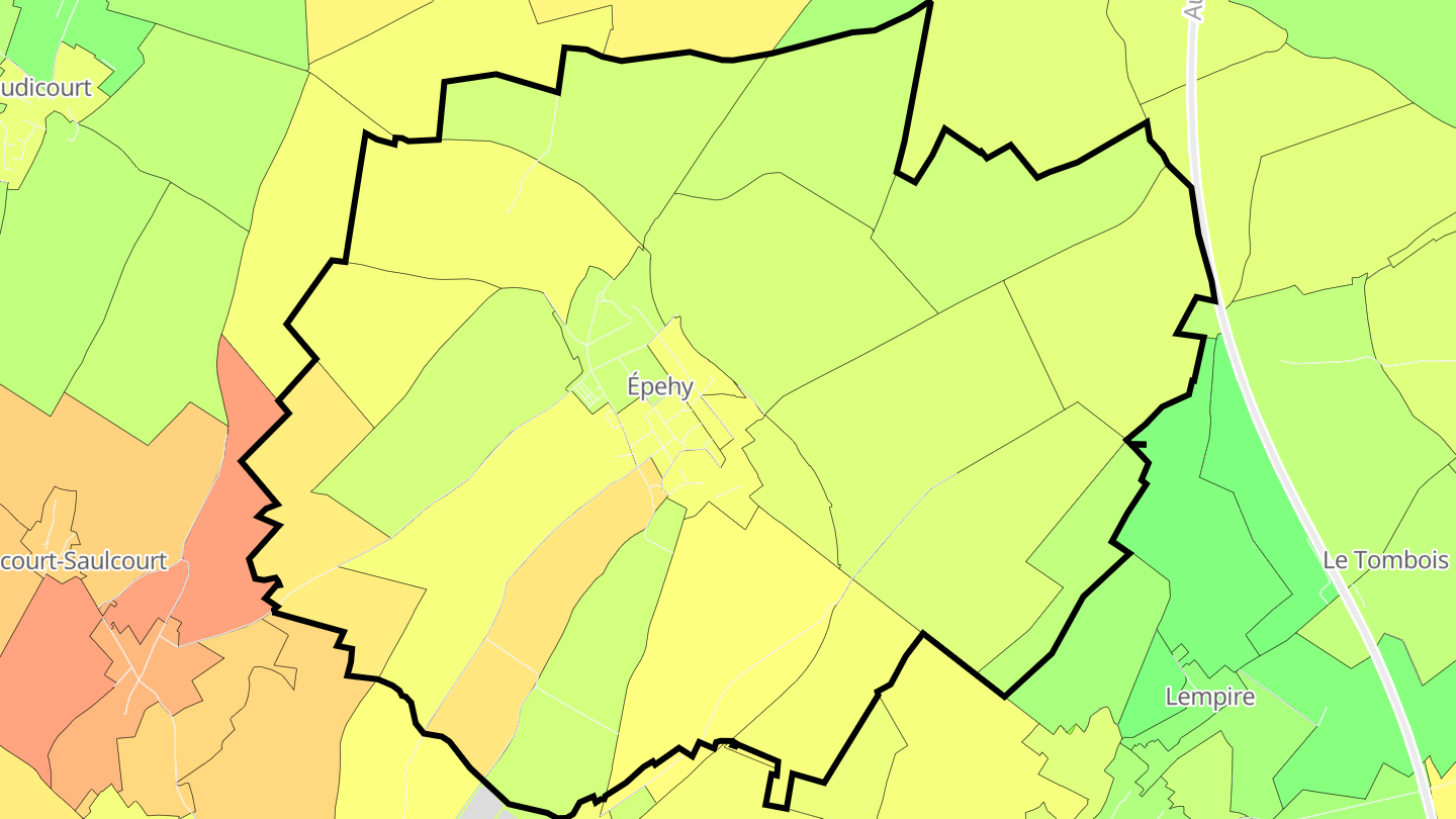 Carte des prix de l'immobilier Épehy