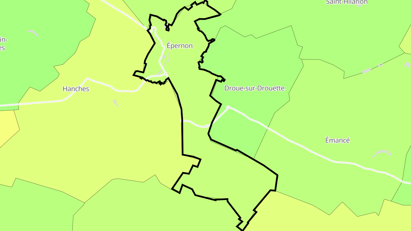 Carte des prix de l'immobilier Épernon