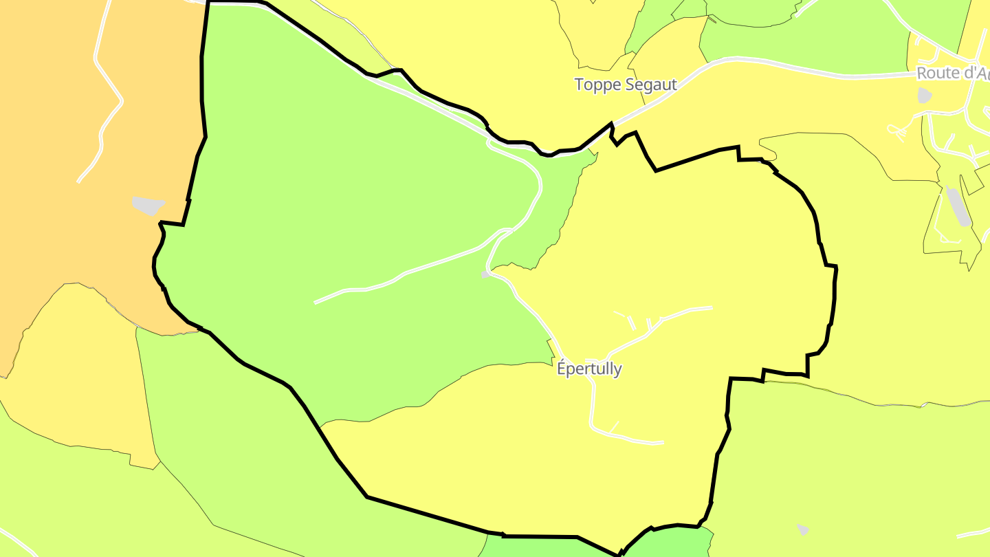 Carte des prix de l'immobilier Épertully