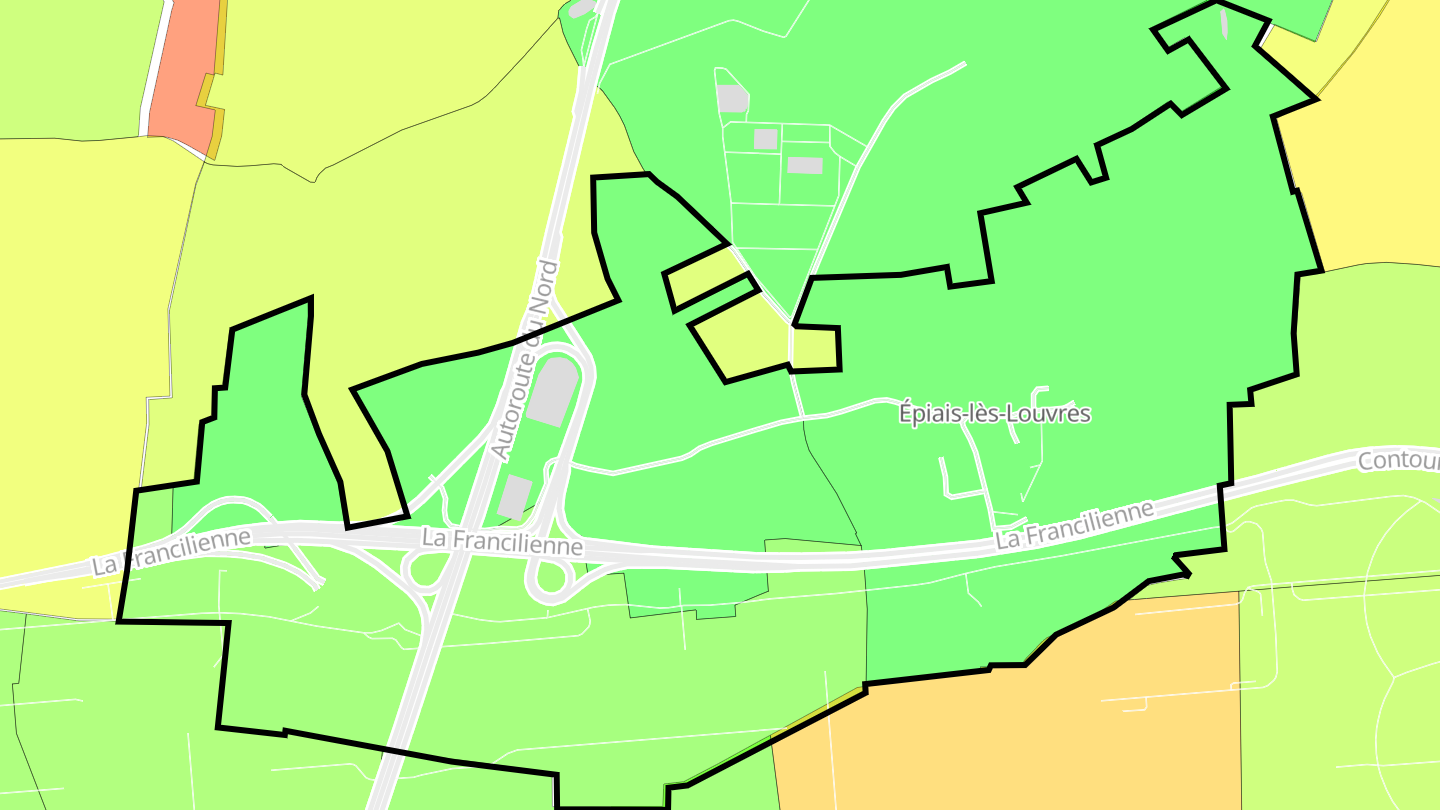 Carte des prix de l'immobilier Épiais-lès-Louvres