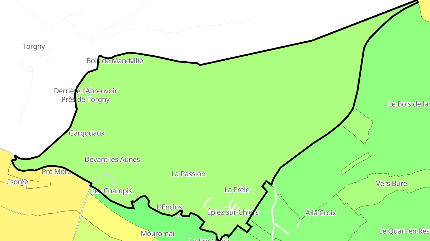 Carte des prix de l'immobilier Épiez-sur-Chiers