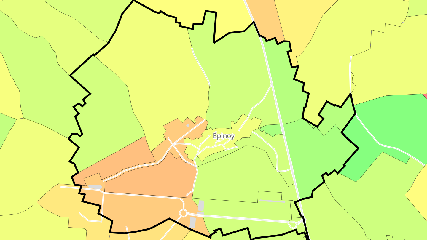 Carte des prix de l'immobilier Épinoy