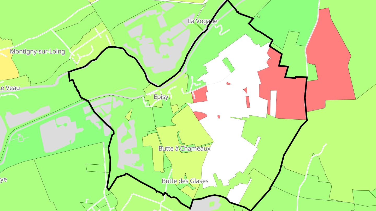 Carte des prix de l'immobilier Épisy