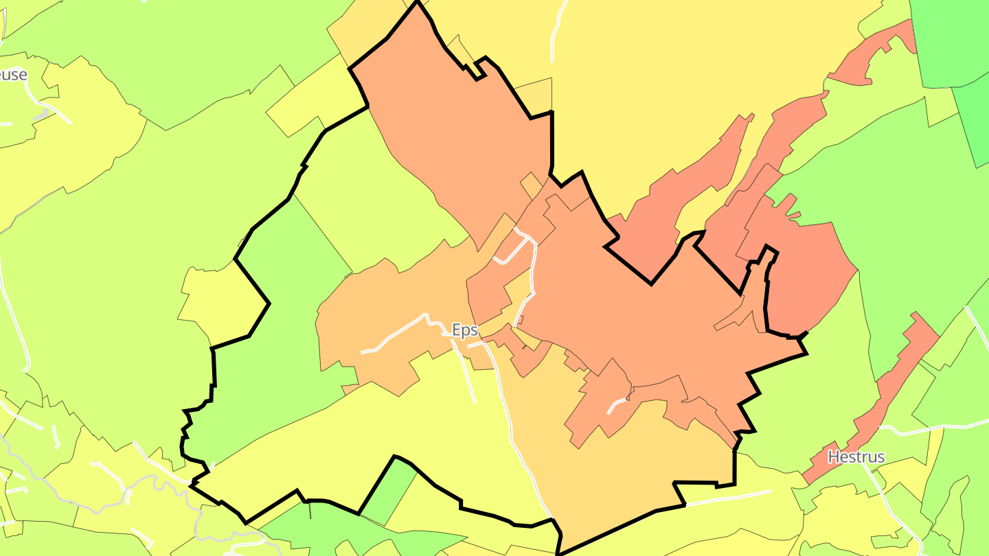 Carte des prix de l'immobilier Eps