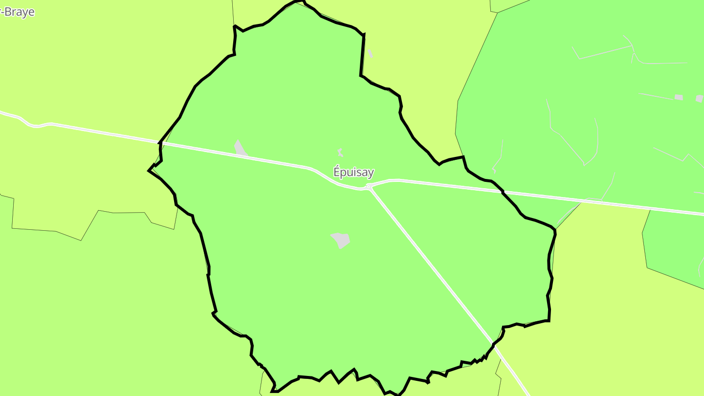 Carte des prix de l'immobilier Épuisay