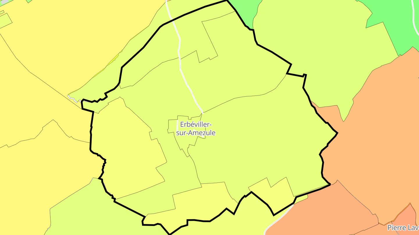Carte des prix de l'immobilier Erbéviller-sur-Amezule