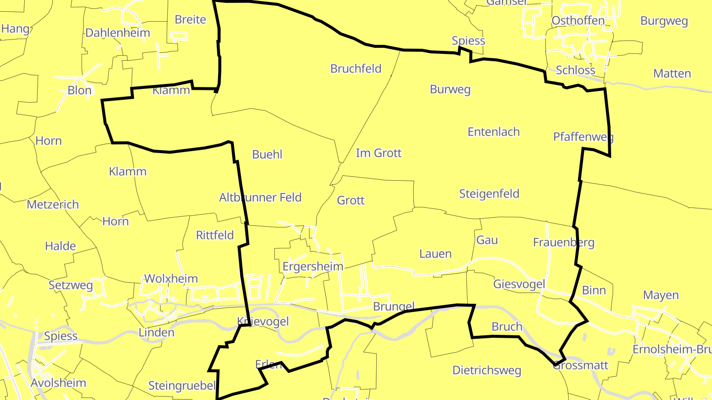 Carte des prix de l'immobilier Ergersheim