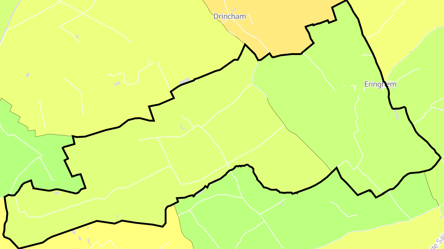 Carte des prix de l'immobilier Eringhem