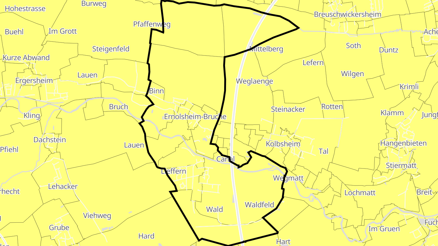 Carte des prix de l'immobilier Ernolsheim-Bruche