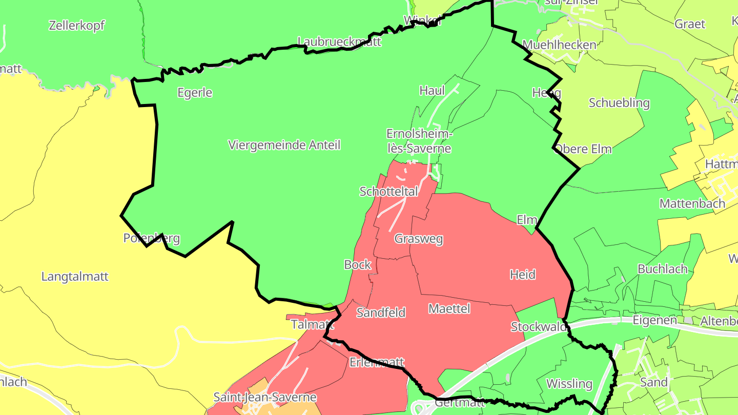Carte des prix de l'immobilier Ernolsheim-lès-Saverne