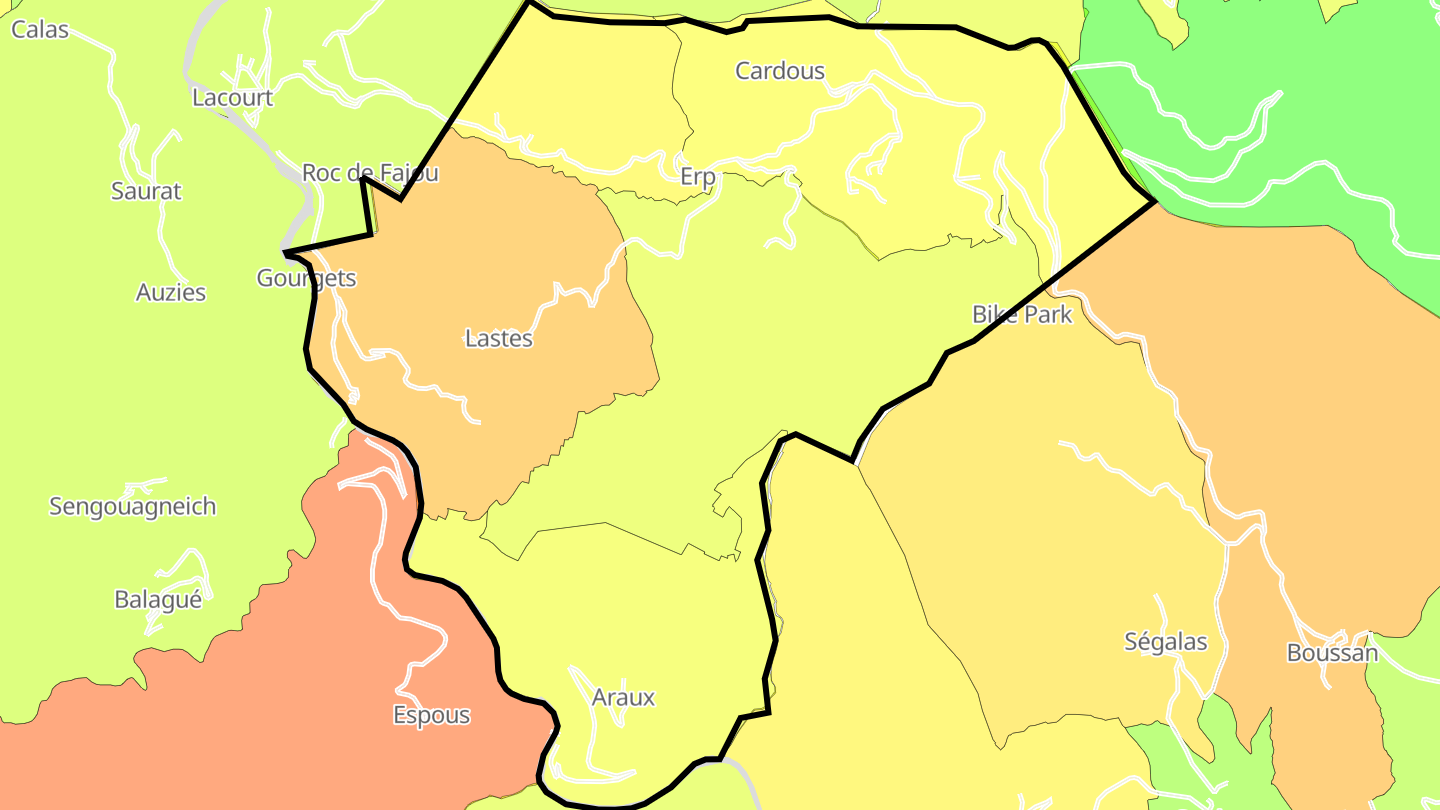 Carte des prix de l'immobilier Erp