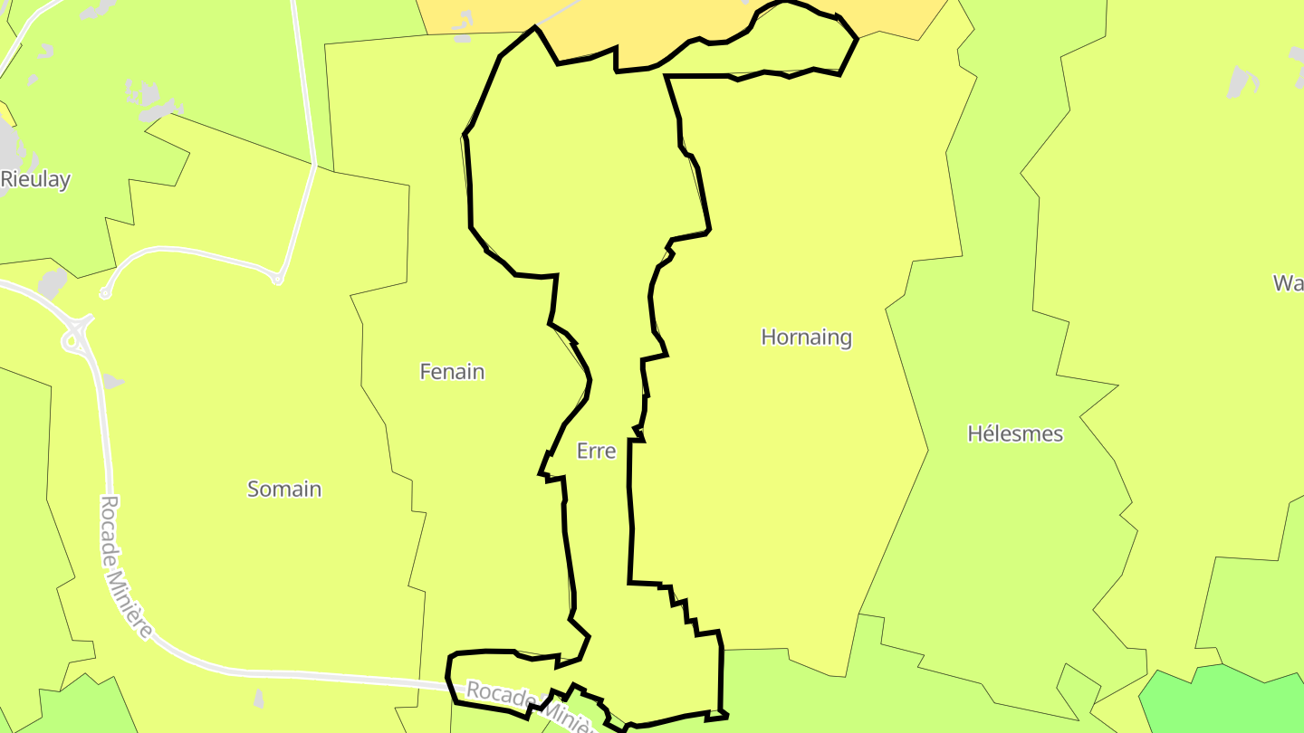 Carte des prix de l'immobilier Erre