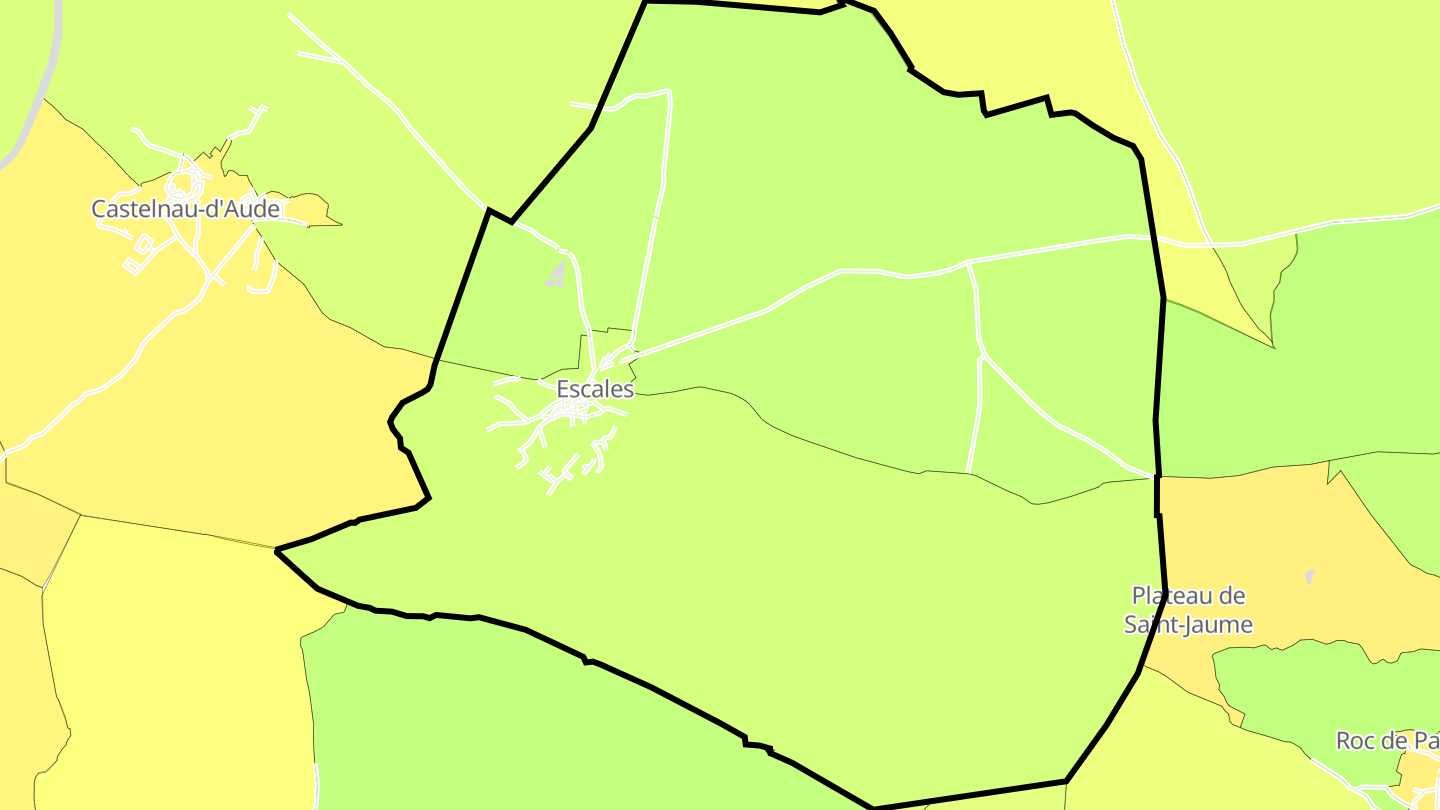Carte des prix de l'immobilier Escales