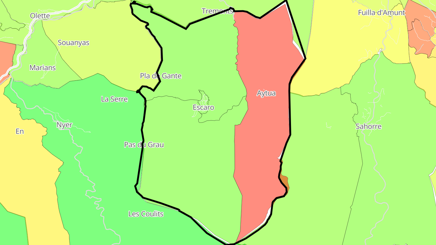 Carte des prix de l'immobilier Escaro