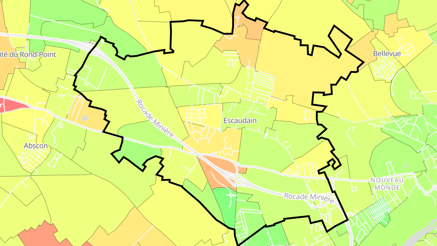 Carte des prix de l'immobilier Escaudain