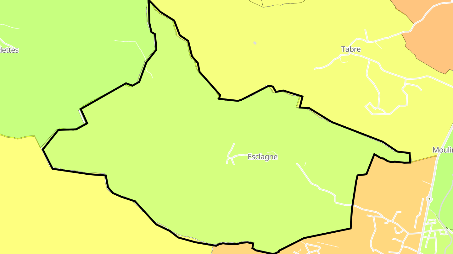 Carte des prix de l'immobilier Esclagne