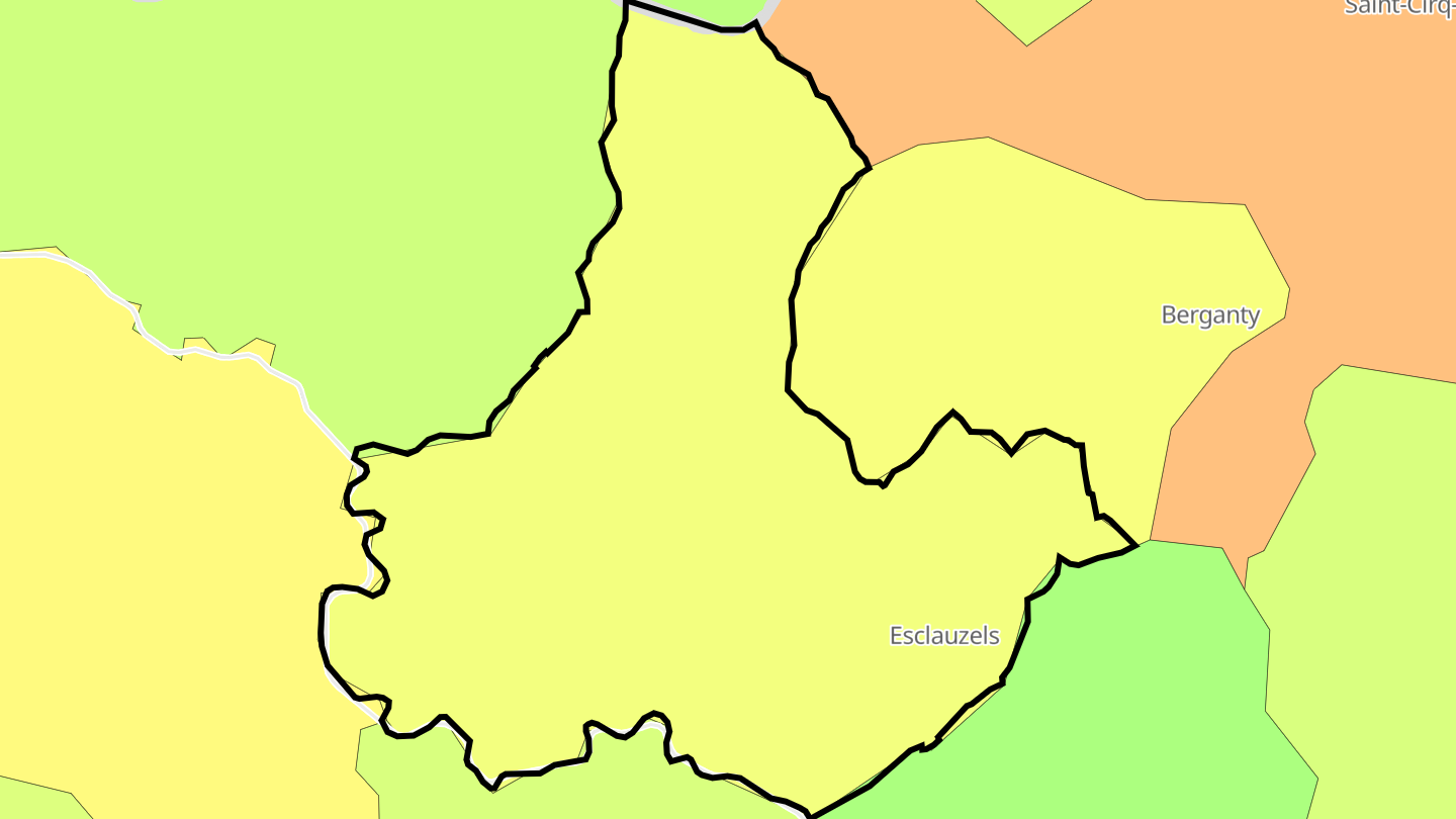 Carte des prix de l'immobilier Esclauzels