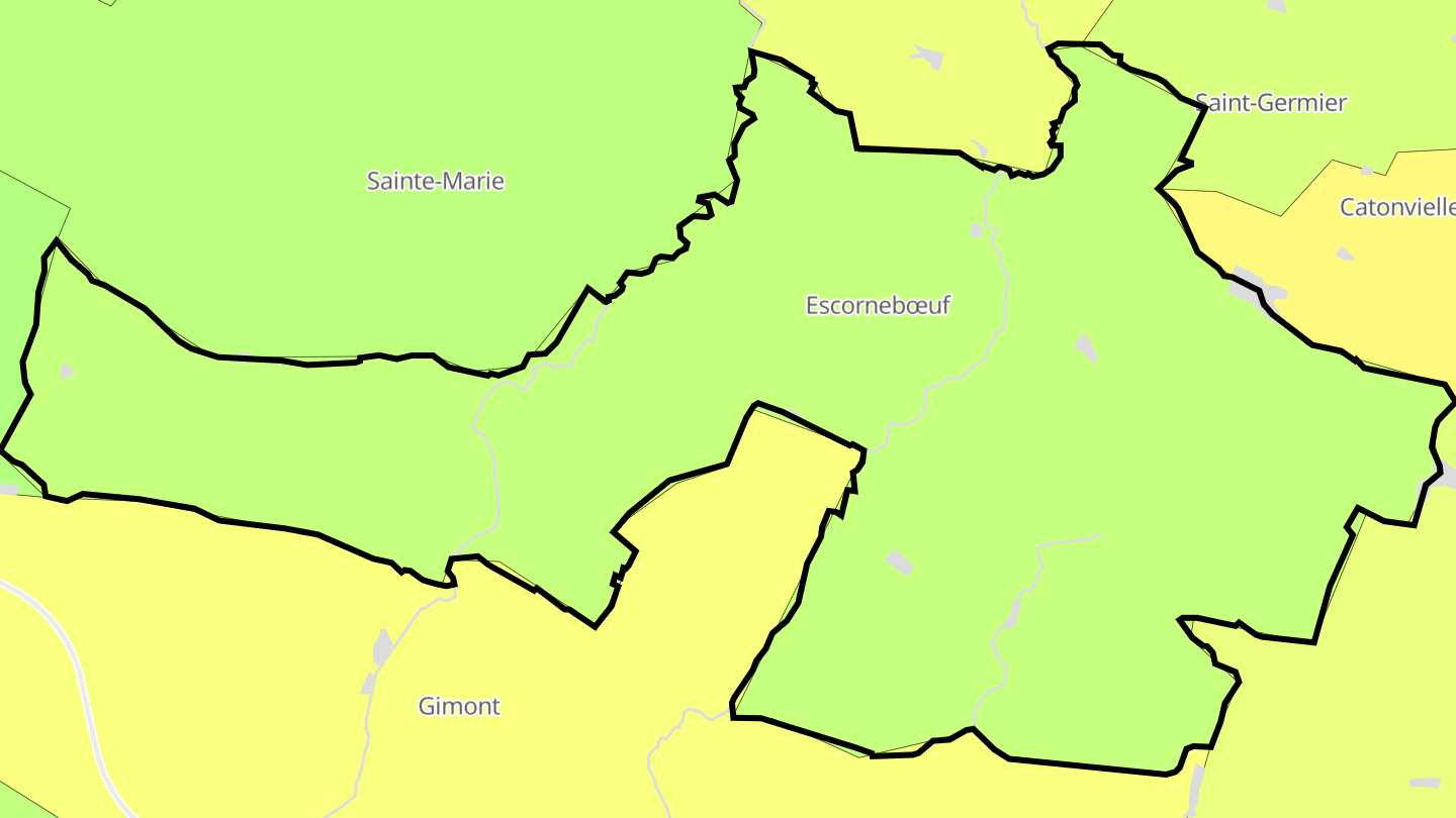 Carte des prix de l'immobilier Escornebœuf