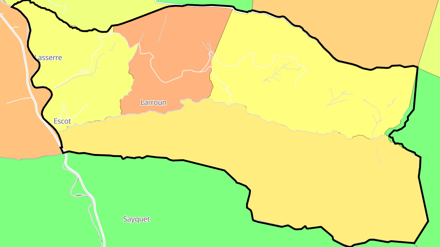 Carte des prix de l'immobilier Escot