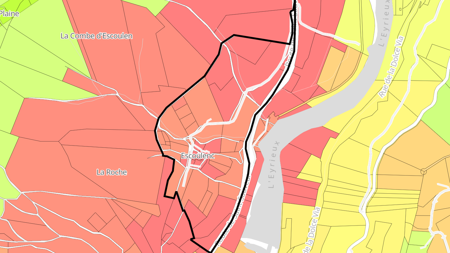 Carte des prix de l'immobilier Escoulen