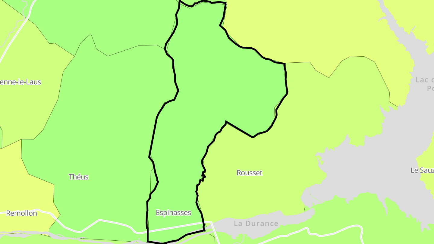 Carte des prix de l'immobilier Espinasses