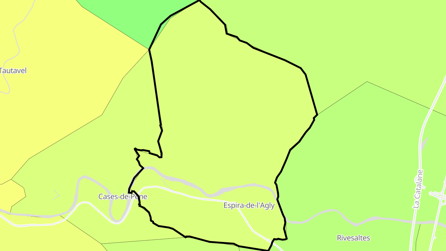 Carte des prix de l'immobilier Espira-de-l'Agly