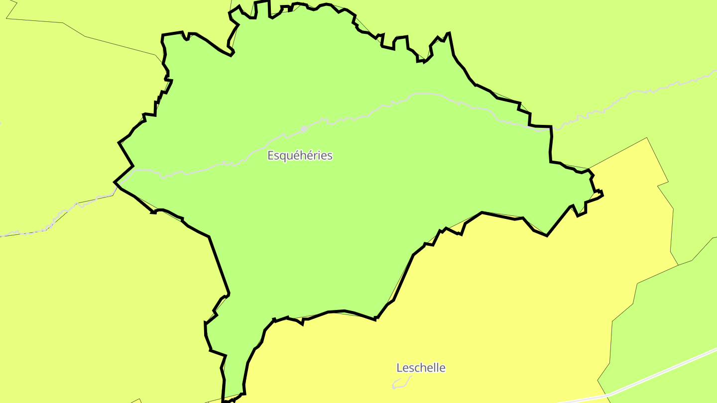 Carte des prix de l'immobilier Esquéhéries