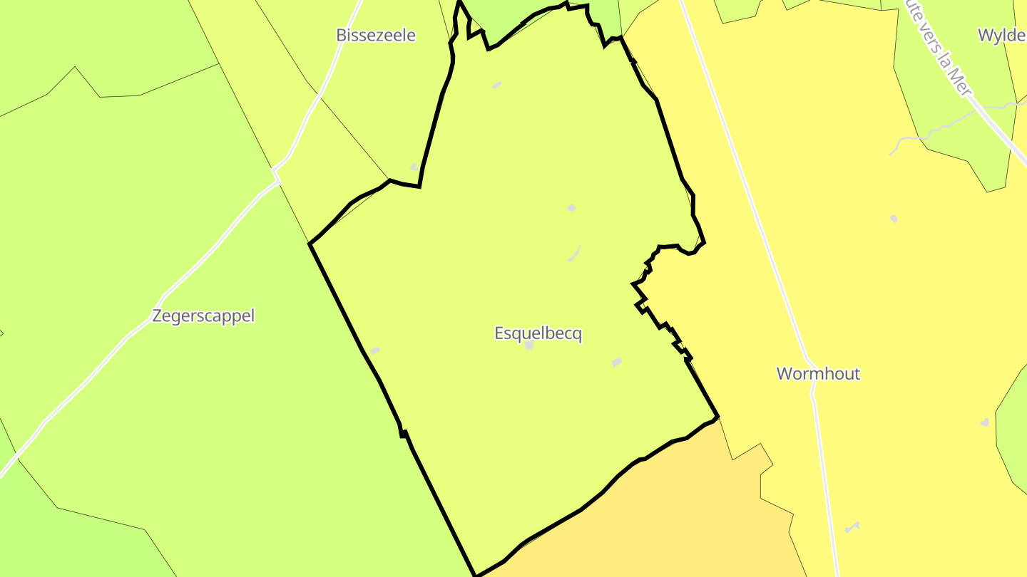 Carte des prix de l'immobilier Esquelbecq