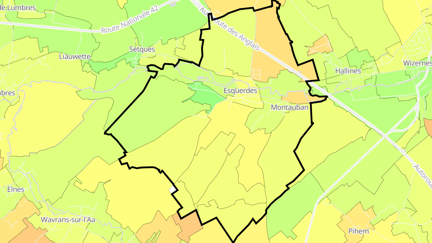 Carte des prix de l'immobilier Esquerdes