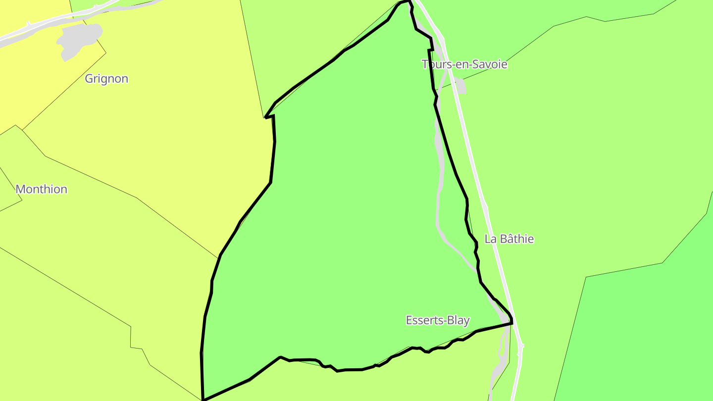 Carte des prix de l'immobilier Esserts-Blay