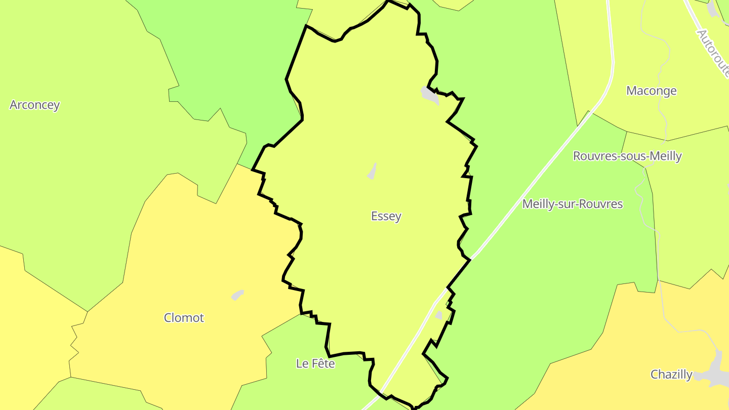 Carte des prix de l'immobilier Essey