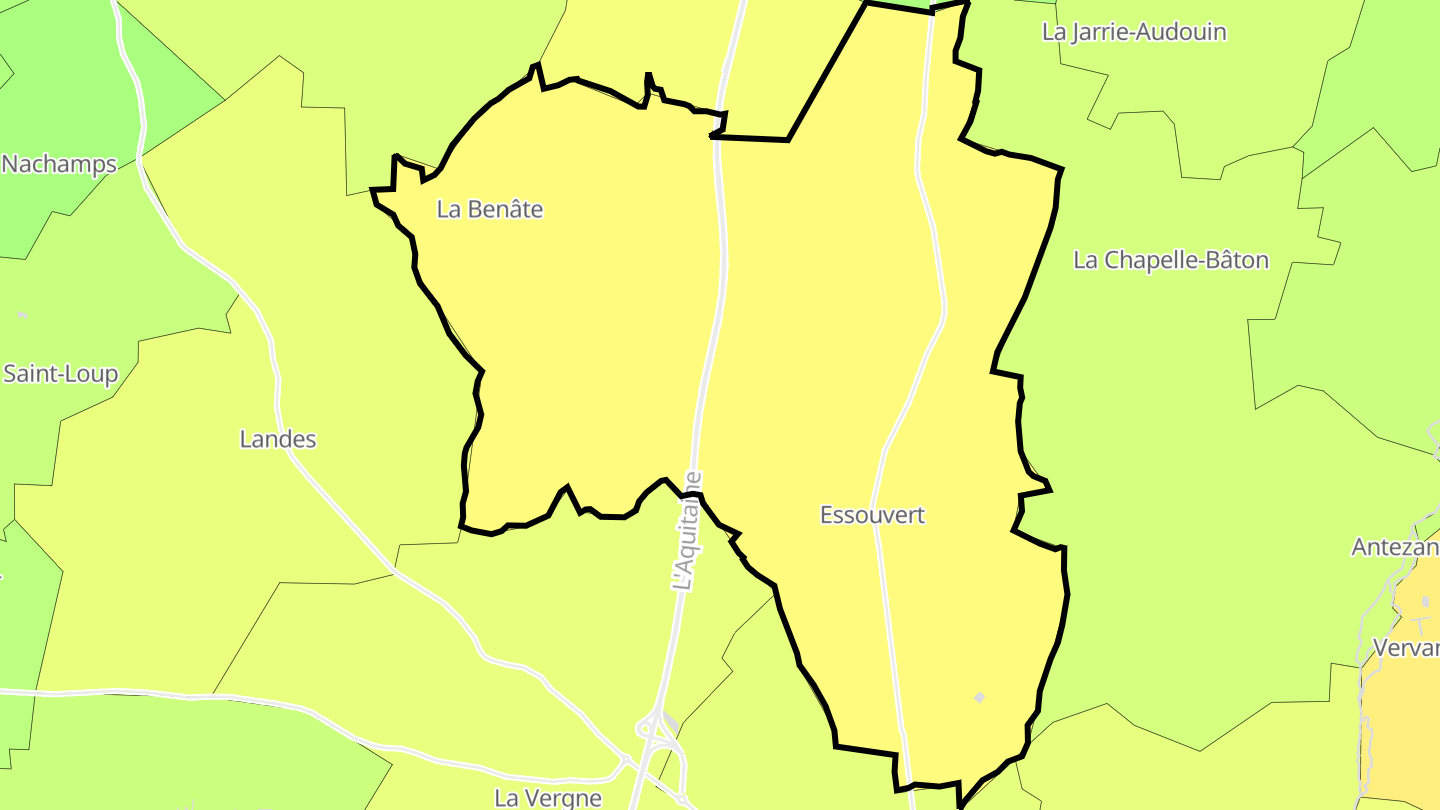 Carte des prix de l'immobilier Essouvert