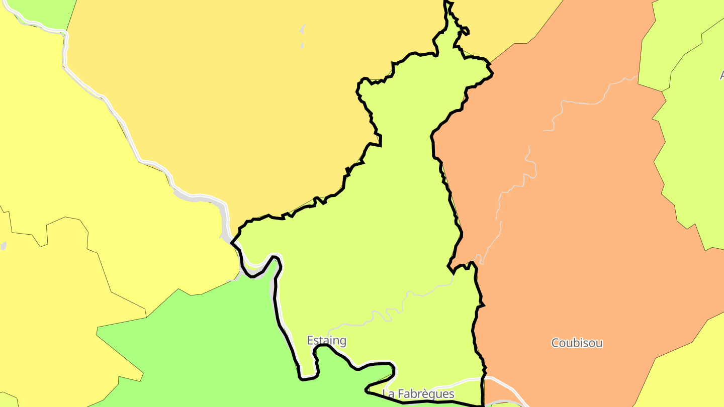 Carte des prix de l'immobilier Estaing