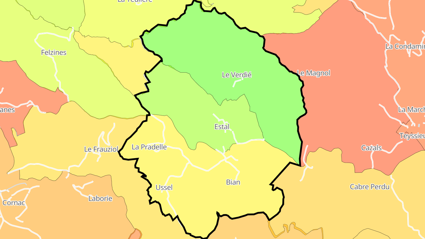 Carte des prix de l'immobilier Estal