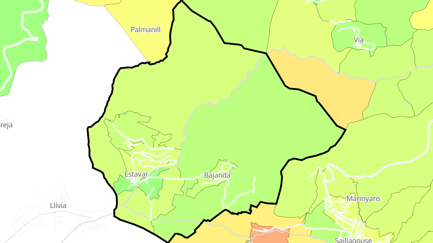 Carte des prix de l'immobilier Estavar