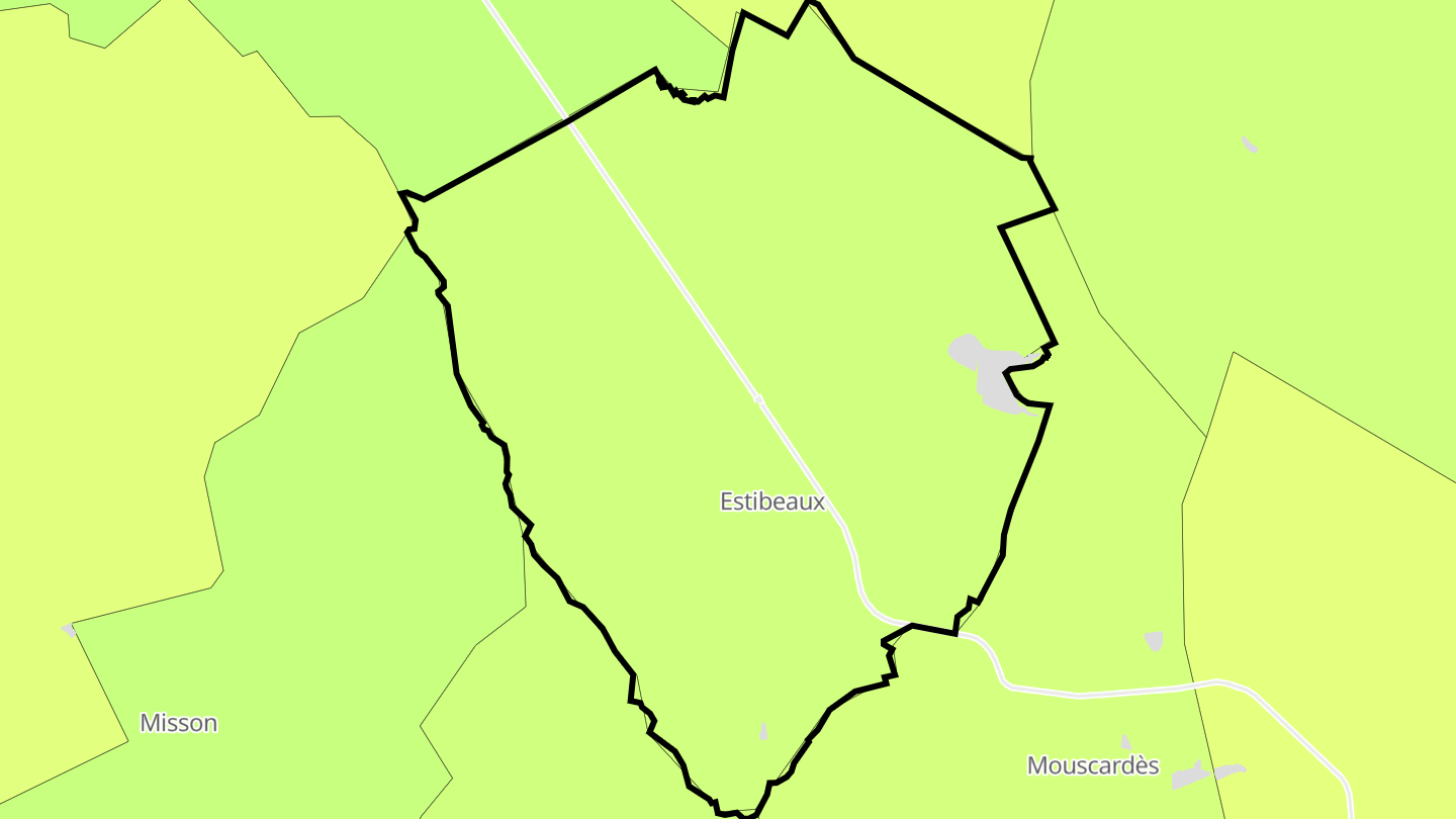 Carte des prix de l'immobilier Estibeaux