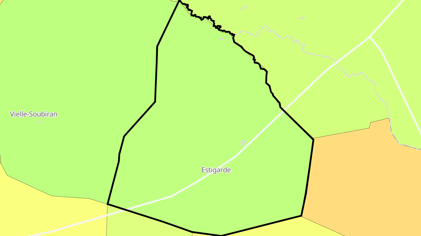 Carte des prix de l'immobilier Estigarde